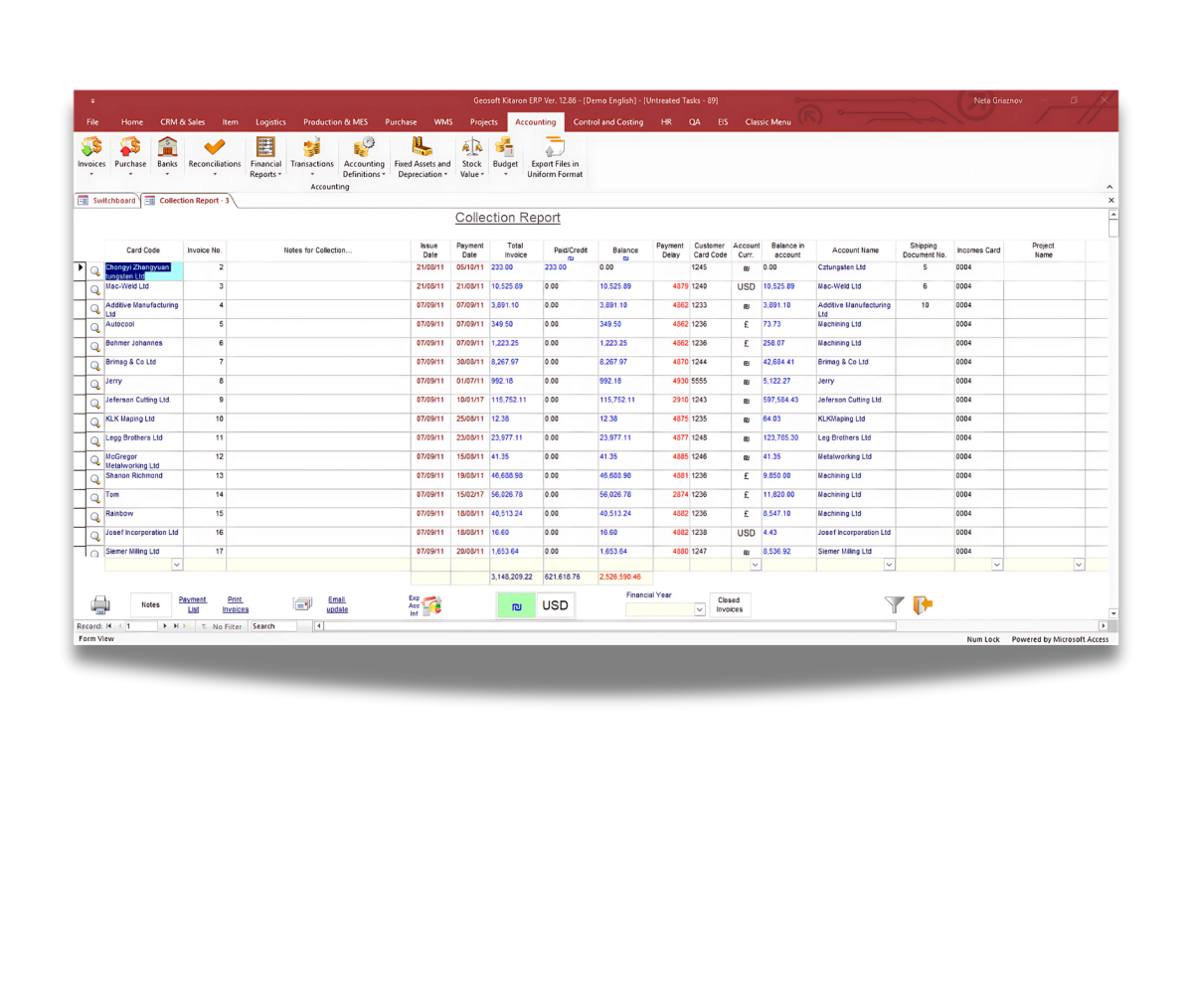 KITARON ERP&MES Accounting System